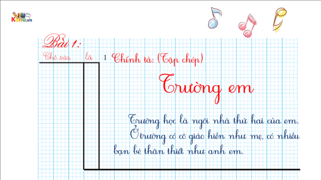 Mẫu chữ rèn thi “Vở sạch – chữ đẹp”